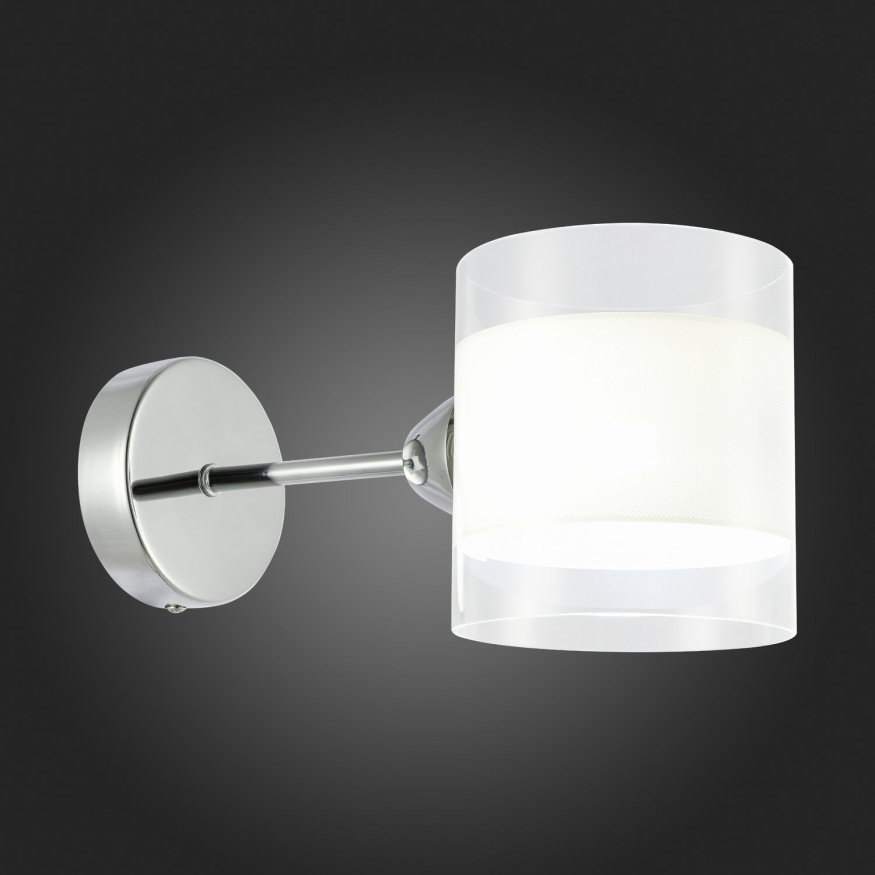 SLE102801-01 Светильник настенный Хром/Прозрачный, Белый E14 1*40W MIENTO EVOLUCE