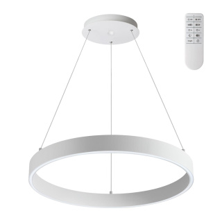 Светильник подвесной диммируемый со сменой цветовой температуры пульт ДУ в комплекте NOVOTECH 358960 ITER минимализм белый 50Вт