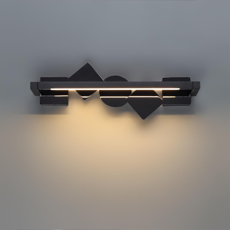 Настенный светильник ODEON LIGHT EXCLUSIVE 6690/7WL GEOS модерн черный/полтрованный черный 7Вт