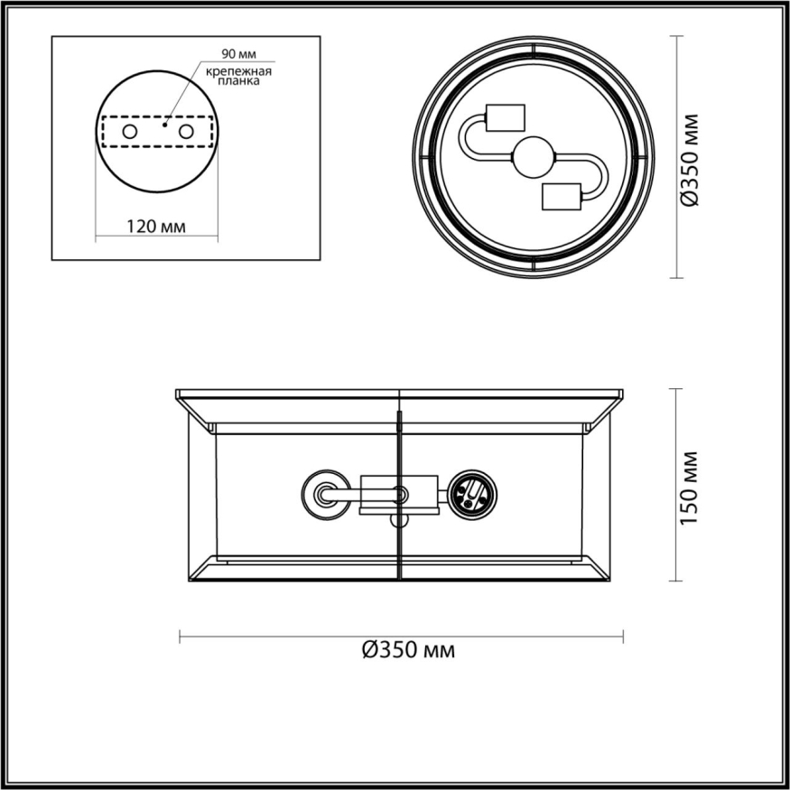 Уличный потолочный светильник Odeon light  Mavret 4961/2C