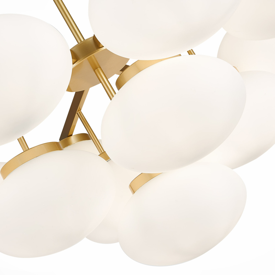 SL1503.203.13 Люстра потолочная ST-Luce Золотистый/Белый E27 13*40W MODICA ST LUCE