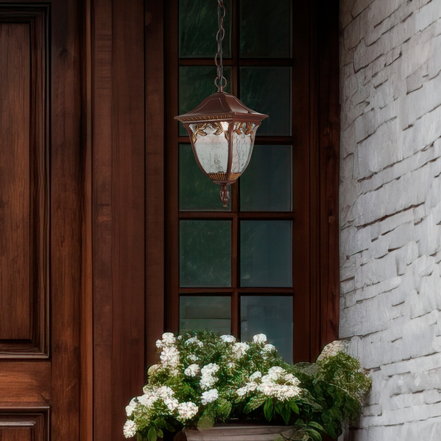 SL083.703.01 Светильник уличный подвесной ST-Luce Кофейный/Кофейный, Прозрачный E27 1*60W CHIANI ST LUCE