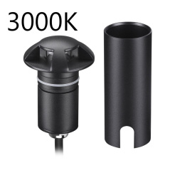 Встраиваемый грунтовый светильник ODEON LIGHT 6662/3GL3 WALD хай-тек, минимализм черный 3Вт