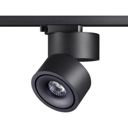 Светильник трековый однофазный трехжильный светодиодный NOVOTECH 358777 GRODA лофт, минимализм, хай-тек черный 15W