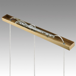 Подвес LUMION 6593/3A JANE модерн латунь, белый 3x40W