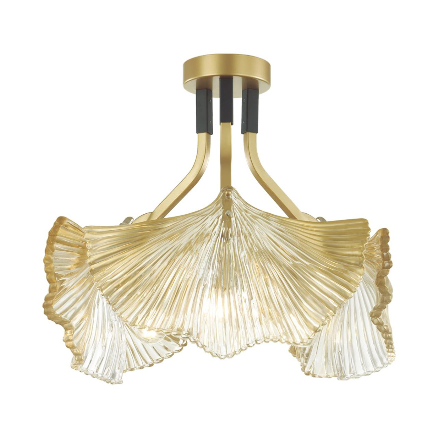 Люстра ODEON LIGHT EXCLUSIVE 4870/3C VENTAGLIO E14 3x40W золотой/чёрный классический