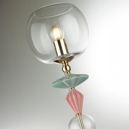 Настольная лампа ODEON LIGHT EXCLUSIVE 4855/1T BIZET в классическом стиле золото/разноцветный 1x40W