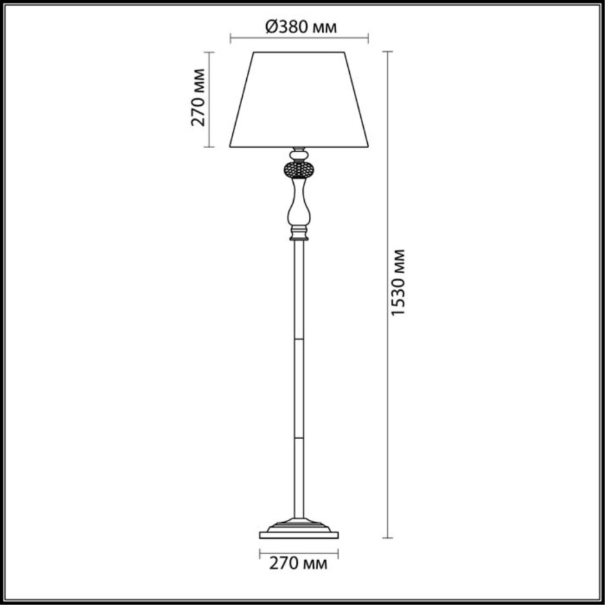 Торшер Odeon light  Gaellori 3393/1F