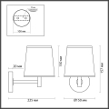 Настенный светильник Odeon light  Bergi 5064/1W