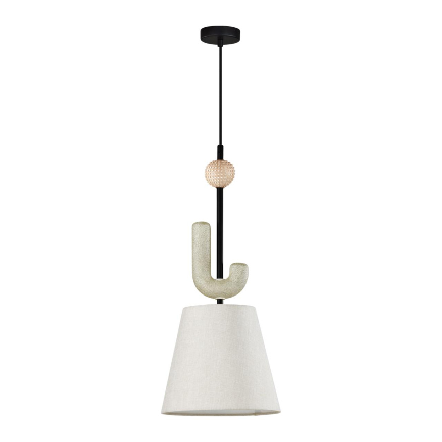 Подвес ODEON LIGHT EXCLUSIVE 5410/1 Bagel минимализм черный матовый/бежевый 40W