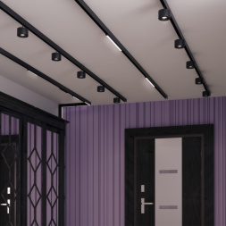 Трековый светильник для низковольного шинопровода NOVOTECH 358541 FLUM лофт, минимализм, хай-тек черный 24W