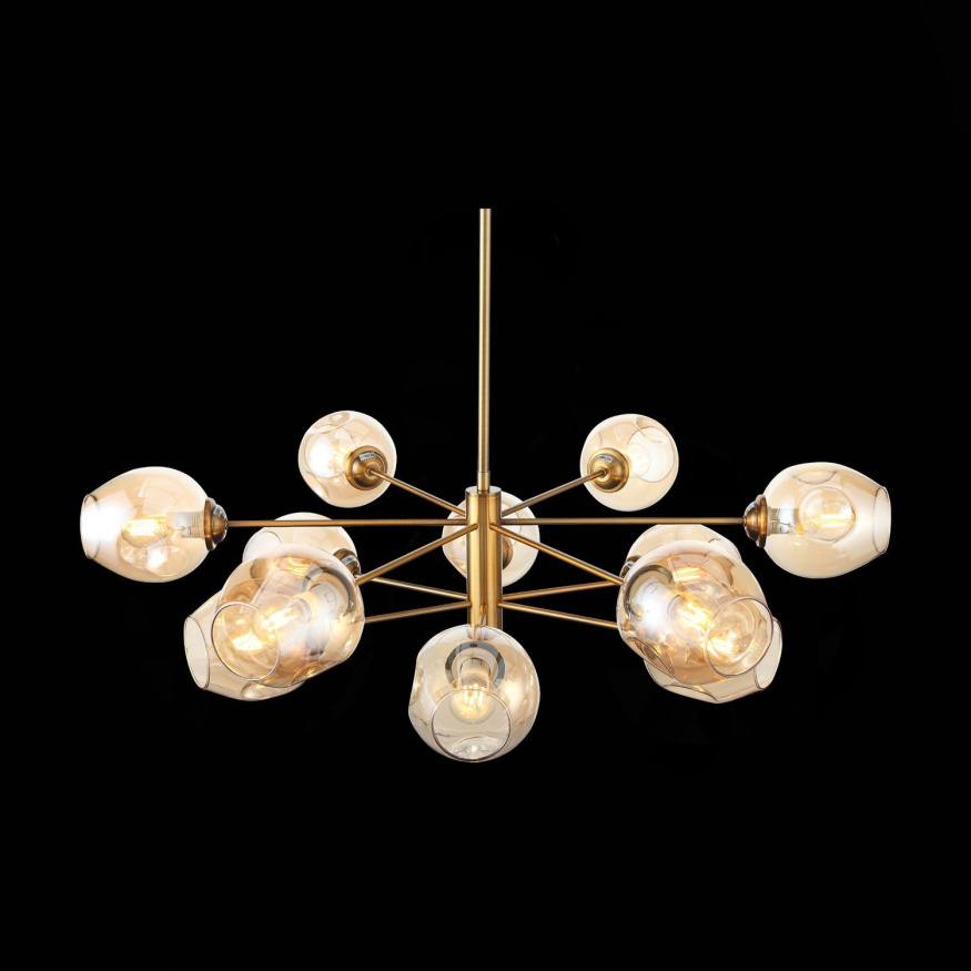 SL1500.203.12 Светильник подвесной ST-Luce Золотистый/Янтарный E14 12*40W FOVIA ST LUCE