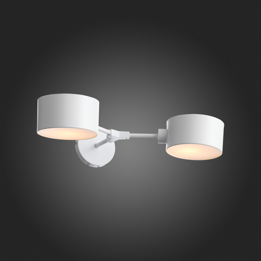 SLE183501-02 Светильник настенный Белый/Белый E14 2*60W GIMENTO EVOLUCE