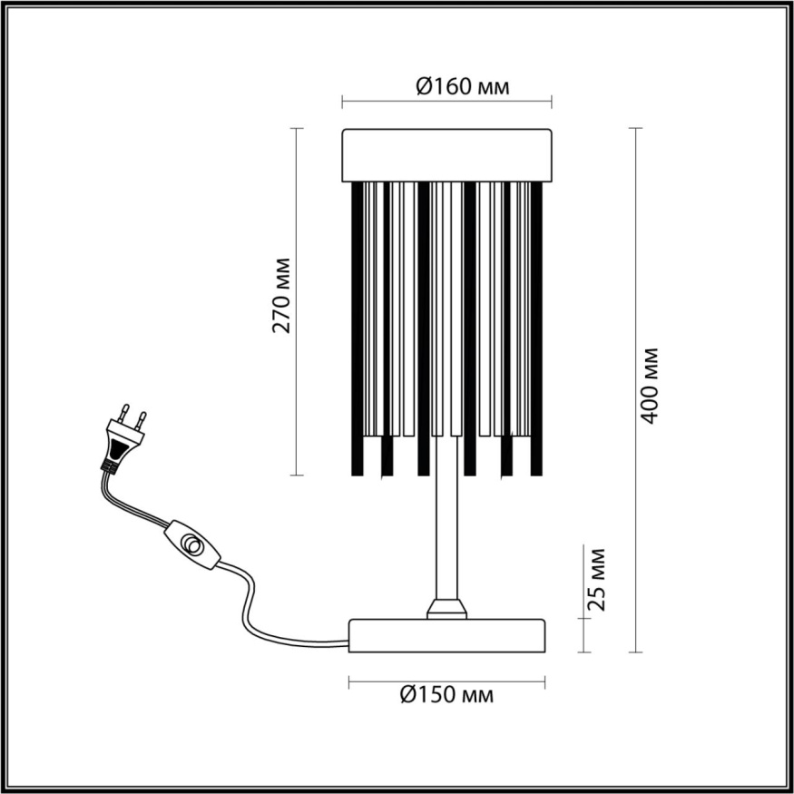 Настольная лампа ODEON LIGHT 4788/2T YORK в классическом стиле золото/металл/стекло 2x40W