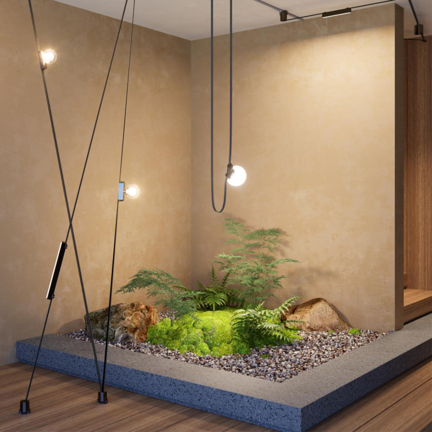 Трековый смарт-светильник для низковольтного шинопровода с двумя режимами работы NOVOTECH 359460 EASY черный 18W