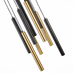 ST153.443.27 Светильник подвесной Черный LED 1*27W 4000K 2 295Lm Ra  IP20 D350xH1 500 180-240V Подвесные светильники ST LUCE