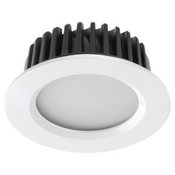 Ввстраиваемый светодиодный светильник NOVOTECH 357600 DRUM LED 10W белый техно