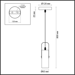 Подвес LUMION CLAIRE 3714/1