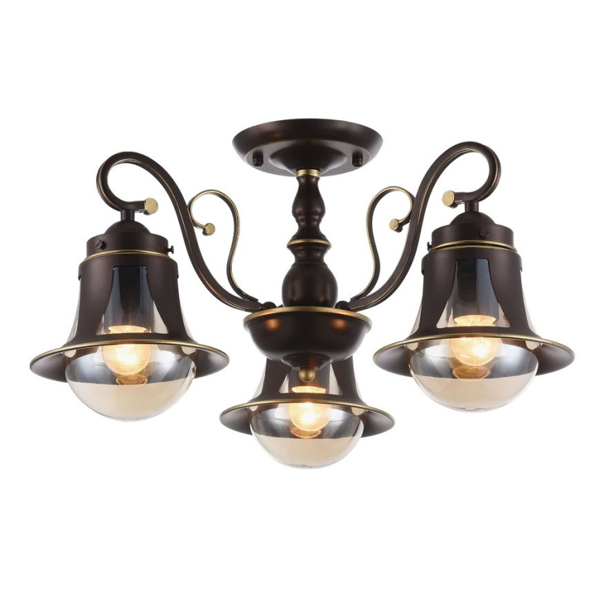 Потолочная люстра Molfetta OML-50607-03 Omnilux E27 Кантри, Лофт, Индустриальный, Американский винтаж