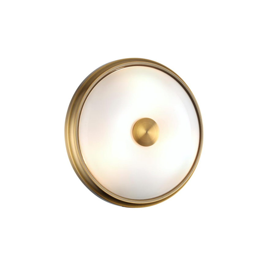 Настенно-потолочный светильник ODEON LIGHT 4956/2 PELOW в классическом стиле античная бронза/металл/белый/стекло 2x40W