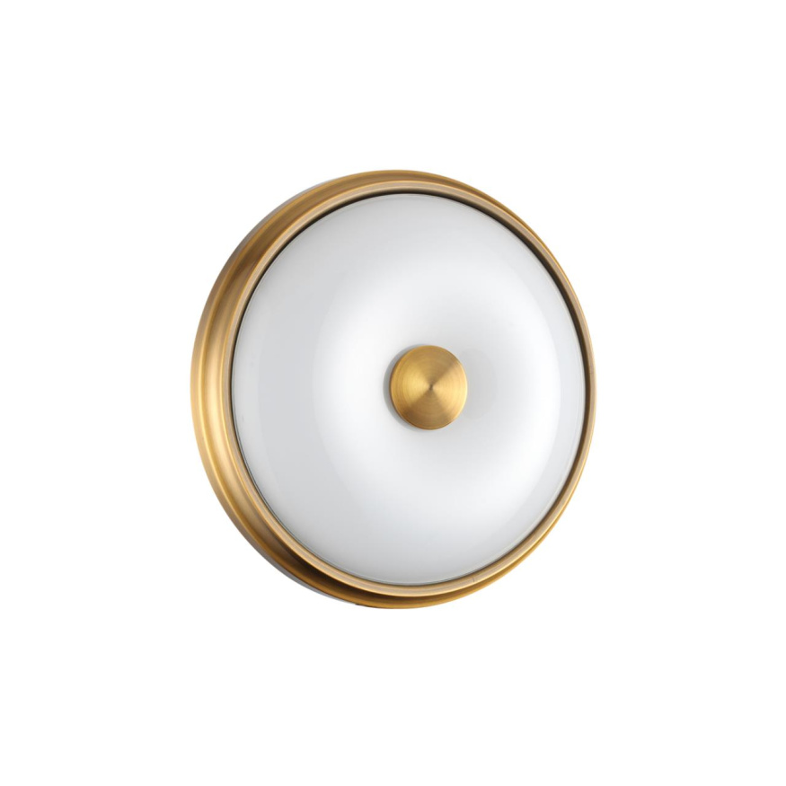 Настенно-потолочный светильник ODEON LIGHT 4956/2 PELOW в классическом стиле античная бронза/металл/белый/стекло 2x40W