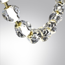 Подвес-бусы ODEON LIGHT 5085/48L JEMSTONE модерн золото/прозрачный 48W