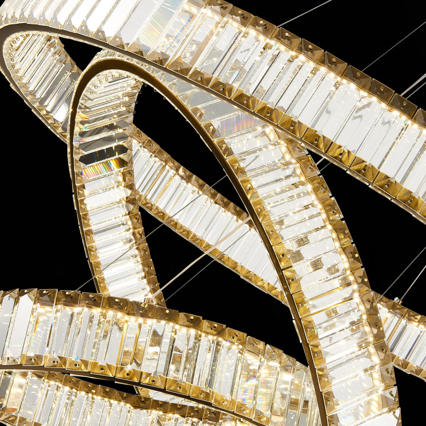 SL1622.303.03 Люстра подвесная ST-Luce Латунь/Прозрачный LED 1*122W 4000K TIVOLI ST LUCE