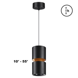 Светильник подвесной светодиодный с механизмом регулировки высоты NOVOTECH 359340 ARISTO хай-тек черный 10W + 3Вт