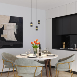 Светильник подвесной светодиодный с механизмом регулировки высоты NOVOTECH 359340 ARISTO хай-тек черный 10W + 3Вт