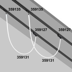 Адаптер/держатель для однофазного трехжильного трека без токопровода для светильников 359128-359133 NOVOTECH 359135 RAMO черный