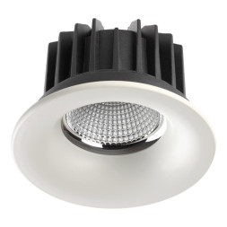 Ввстраиваемый светодиодный светильник NOVOTECH 357604 DRUM LED 30W белый техно