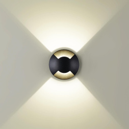 Встраиваемый грунтовый светильник ODEON LIGHT 6662/2GL3 WALD хай-тек, минимализм черный 3Вт