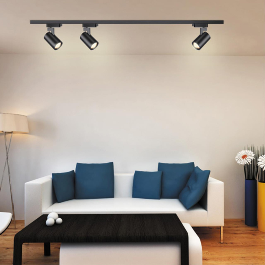 Светильник трековый однофазный трехжильный NOVOTECH 370647 GUSTO хай-тек черный 50W