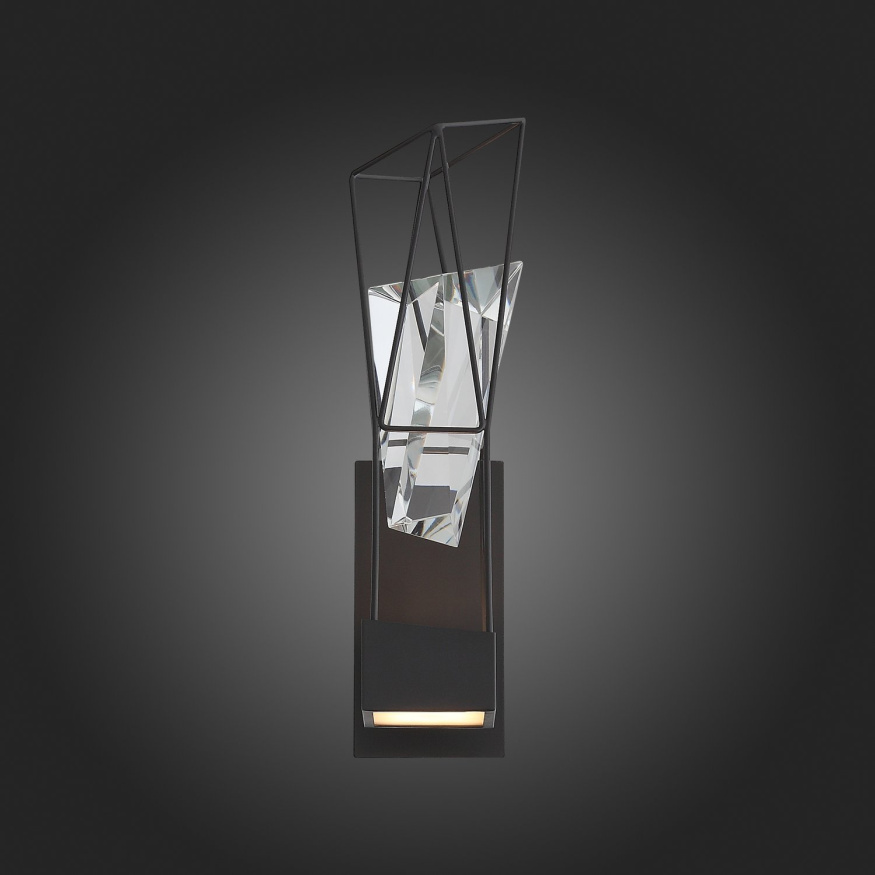 SL815.301.01 Бра ST-Luce Серый графит/Серый графит, Прозрачный LED 1*6W 4000K PROGETTO ST LUCE