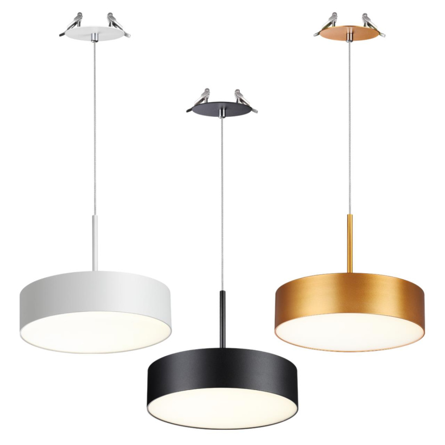 Светильник встраиваемый светодиодный NOVOTECH 358766 PROMETA лофт, минимализм, хай-тек, ар деко матовое золото 30W