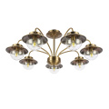 SLE110102-07 Светильник потолочный Античная бронза/Прозрачный E14 7*40W GARONNI EVOLUCE