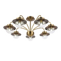 SLE110102-07 Светильник потолочный Античная бронза/Прозрачный E14 7*40W GARONNI EVOLUCE