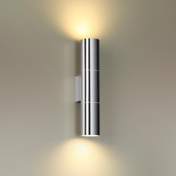 Настенный светильник ODEON LIGHT 4281/2WA BAZEL E27 LED 2*7W хром полированный/металл техно