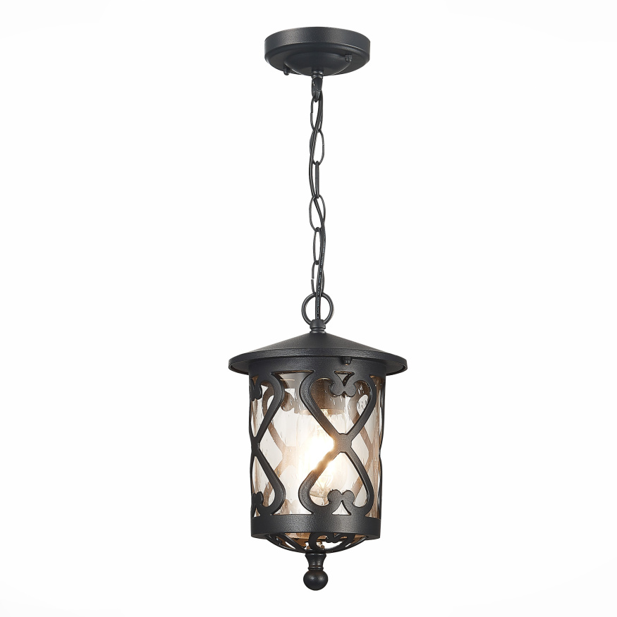 SL085.403.01 Светильник уличный подвесной ST-Luce Черный/Черный, Прозрачный E27 1*60W LORNE ST LUCE