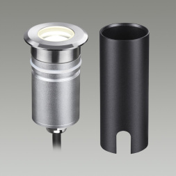 Встраиваемый грунтовый светильник ODEON LIGHT 6660/1GL INGRO хай-тек нержавеющая сталь 3Вт