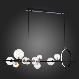 SL1165.423.15 Светильник подвесной ST-Luce Черный/Прозрачный G4 10+1*5W 4000K NECTON ST LUCE