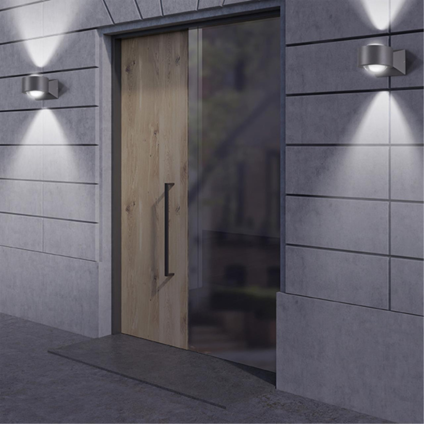 Ландшафтный настенный светильник NOVOTECH 358154 CALLE лофт, минимализм, хай-тек, в морском стиле темно-серый 6Вт