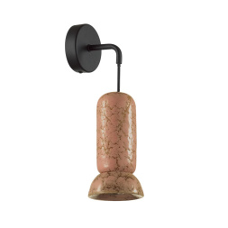 Бра ODEON LIGHT 5054/1WC KERAMA модерн черный/розовый/коричн. 4Вт