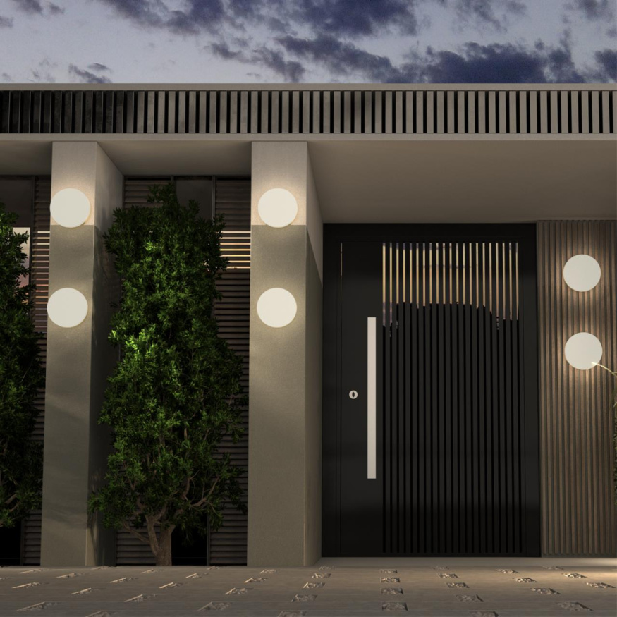 Светильник ландшафтный светодиодный настенно-потолочный NOVOTECH 358881 OPAL в скандинавском стиле белый 18W