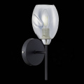 SLE155511-01 Светильник настенный Черный, Хром/Дымчатый E14 1*40W GLOA EVOLUCE