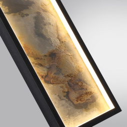 Настенные ODEON LIGHT 5078/30WL STOFLAKE модерн матовый черный/серо-бежевый 30W