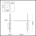 Настенный светильник Odeon light  Rudy 3890/20WLP