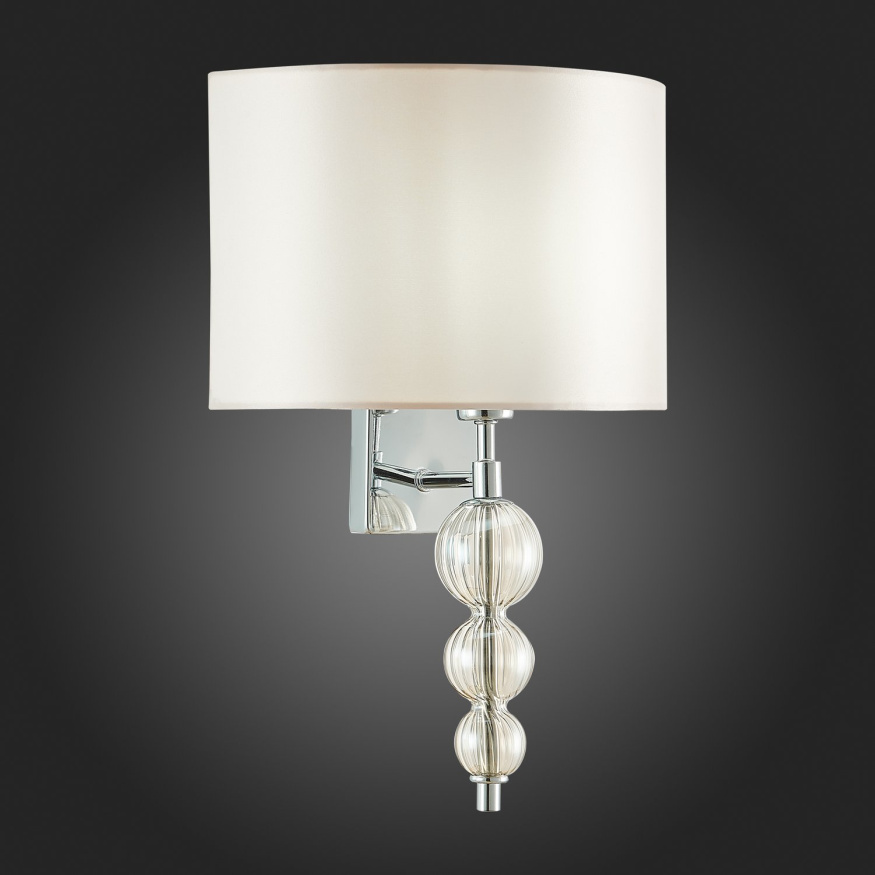 SLE105701-01 Светильник настенный Хром/Светло-бежевый E14 1*40W RAMER EVOLUCE