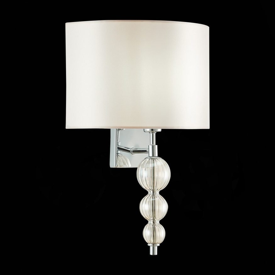 SLE105701-01 Светильник настенный Хром/Светло-бежевый E14 1*40W RAMER EVOLUCE