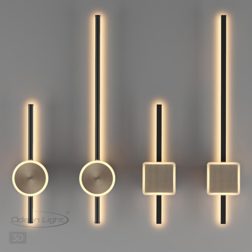 Светильник настенный с лучами Odeon light  Stilo 4257/18WL